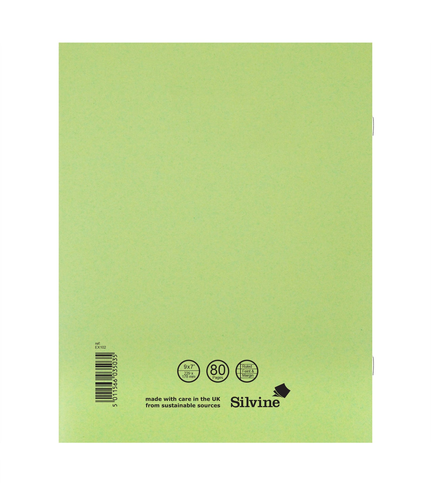 Exercise Book - Green - Lined