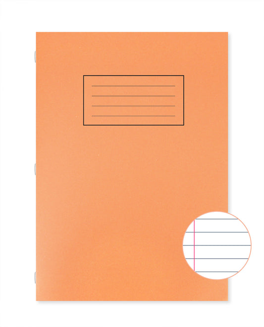 Exercise Book - Orange - Lined