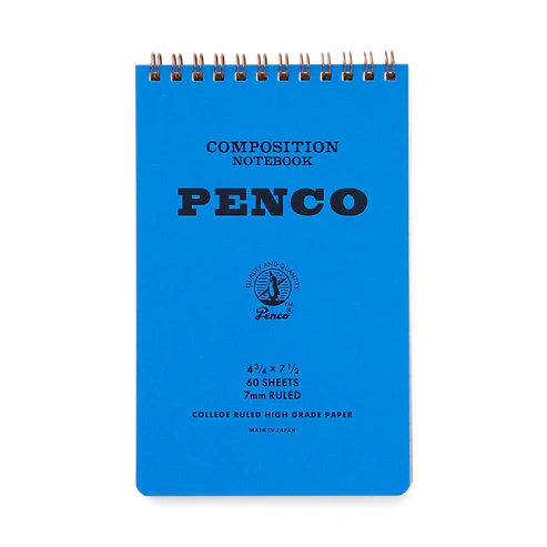 Spiral "Coil" Flip Notebook - Medium - Blue