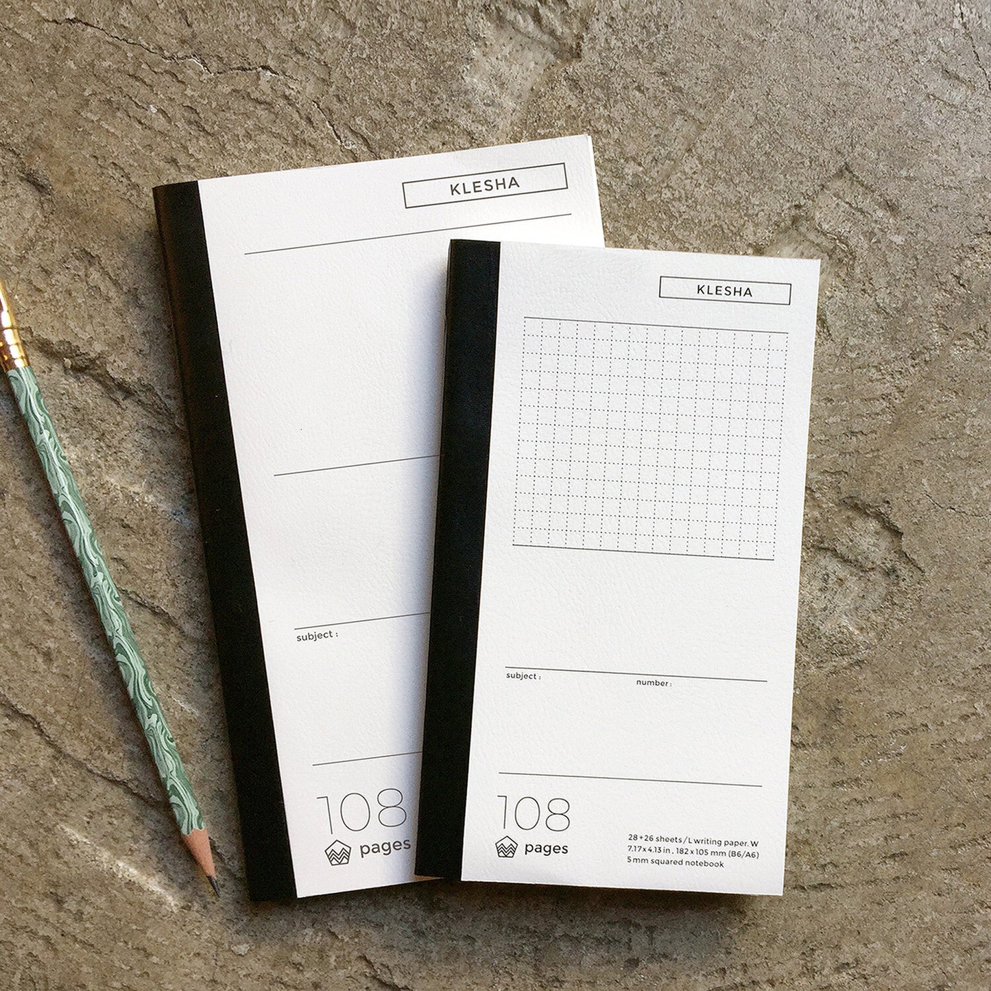 KLESHA Grid Notebook - A5/B6