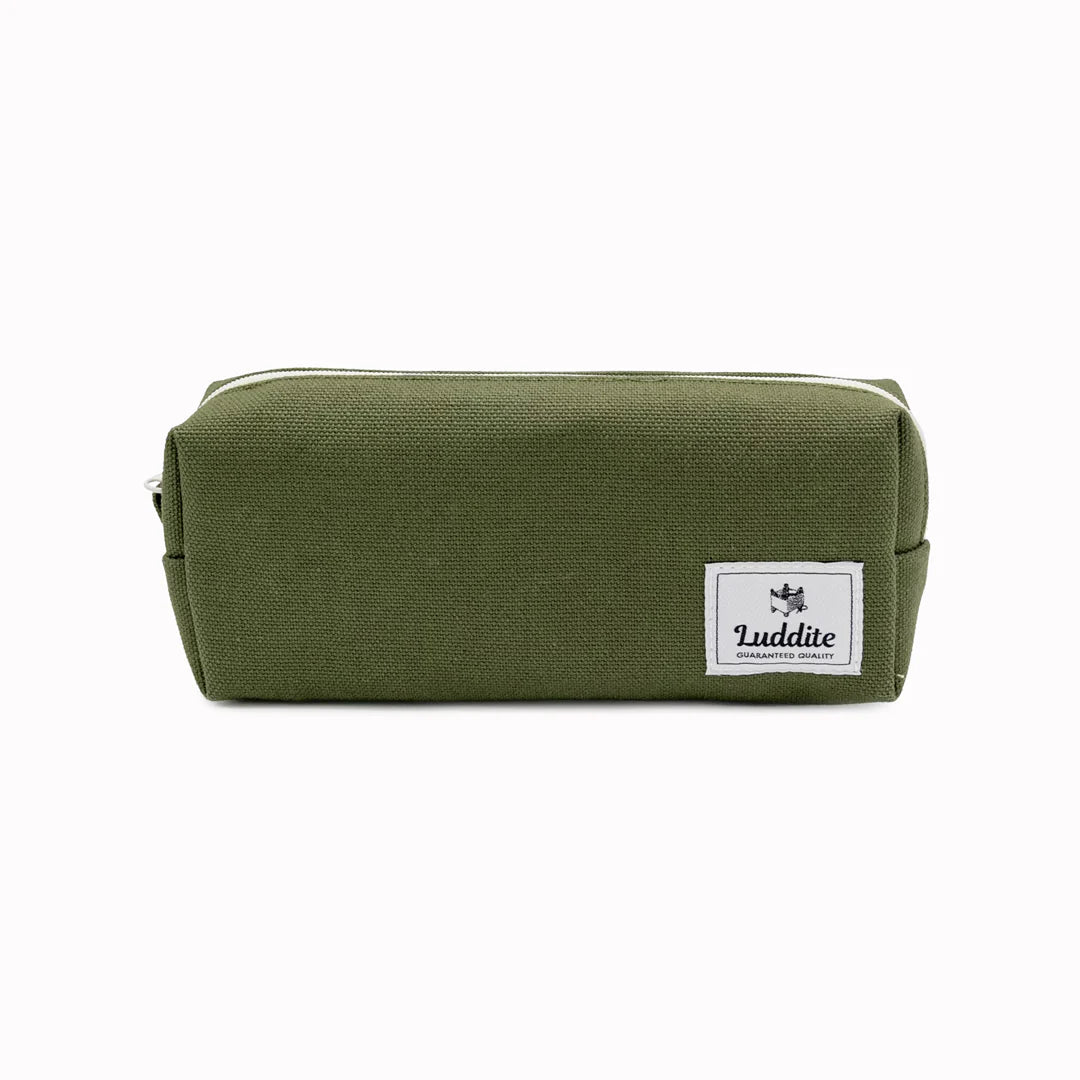 Luddite Box Pen Case - Green Khaki