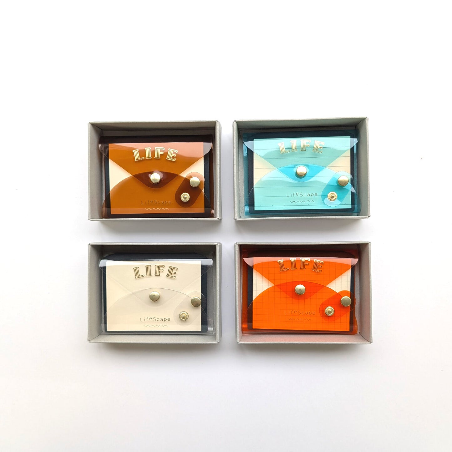 LifeScape Boxed Sticky Note Set - BROWN