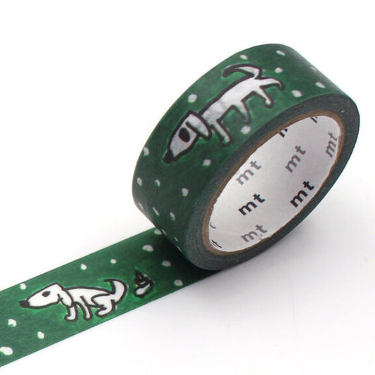 Makoto Dog Stroll Washi Tape