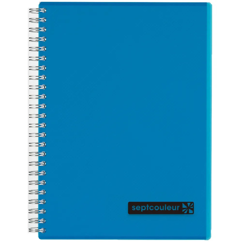 Blue - B5 - Septcouleur Spiral Notebook