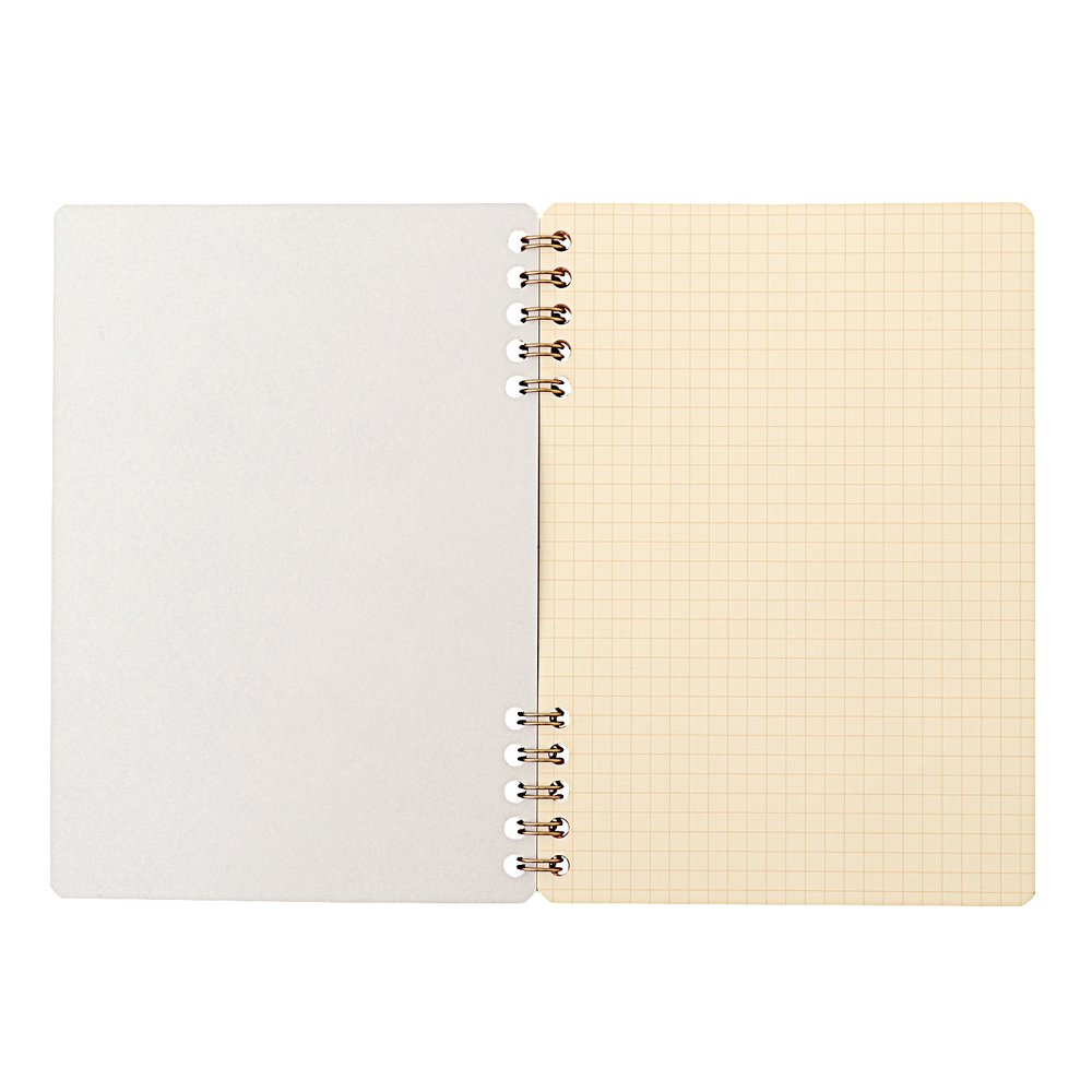 Cinnamon Ringed Notebook - A6 Grid