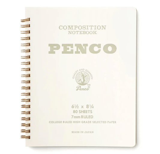 Spiral "Coil" Notebook - Large - White