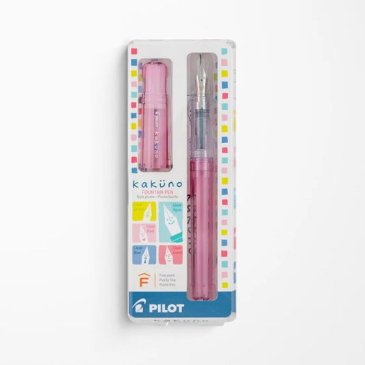 Kakuno Fountain Pen - Clear Pink