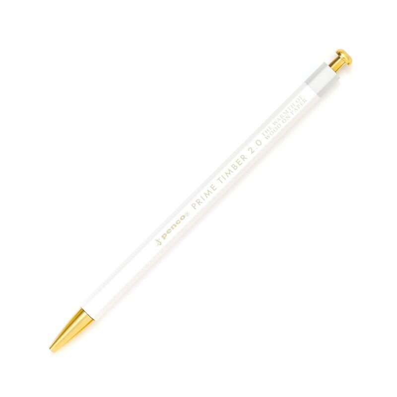 Prime Timber Pencil and Sharpener - Brass White
