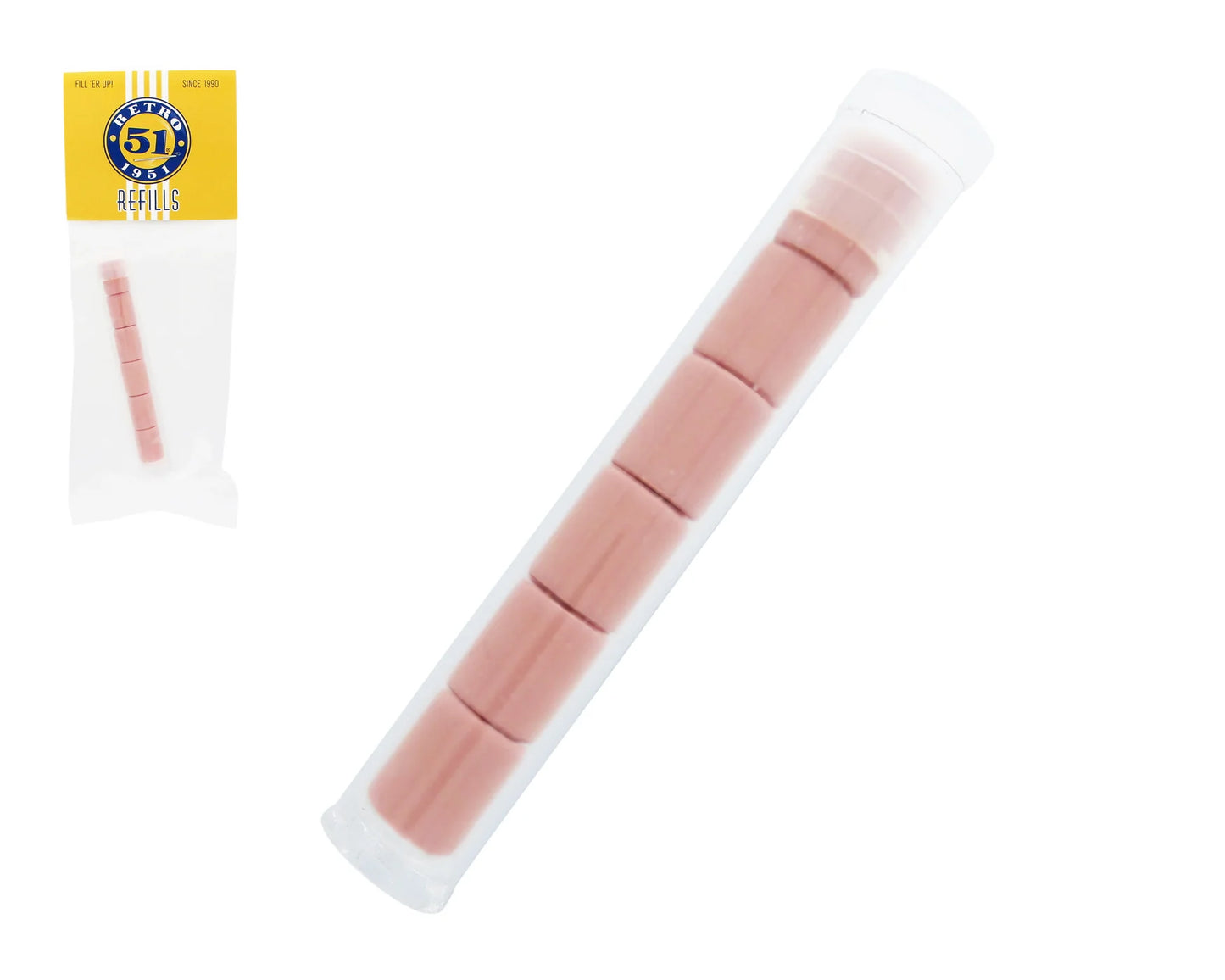 Pink Erasers - Set of 6 - Tornado Mechanical Pencil Refill