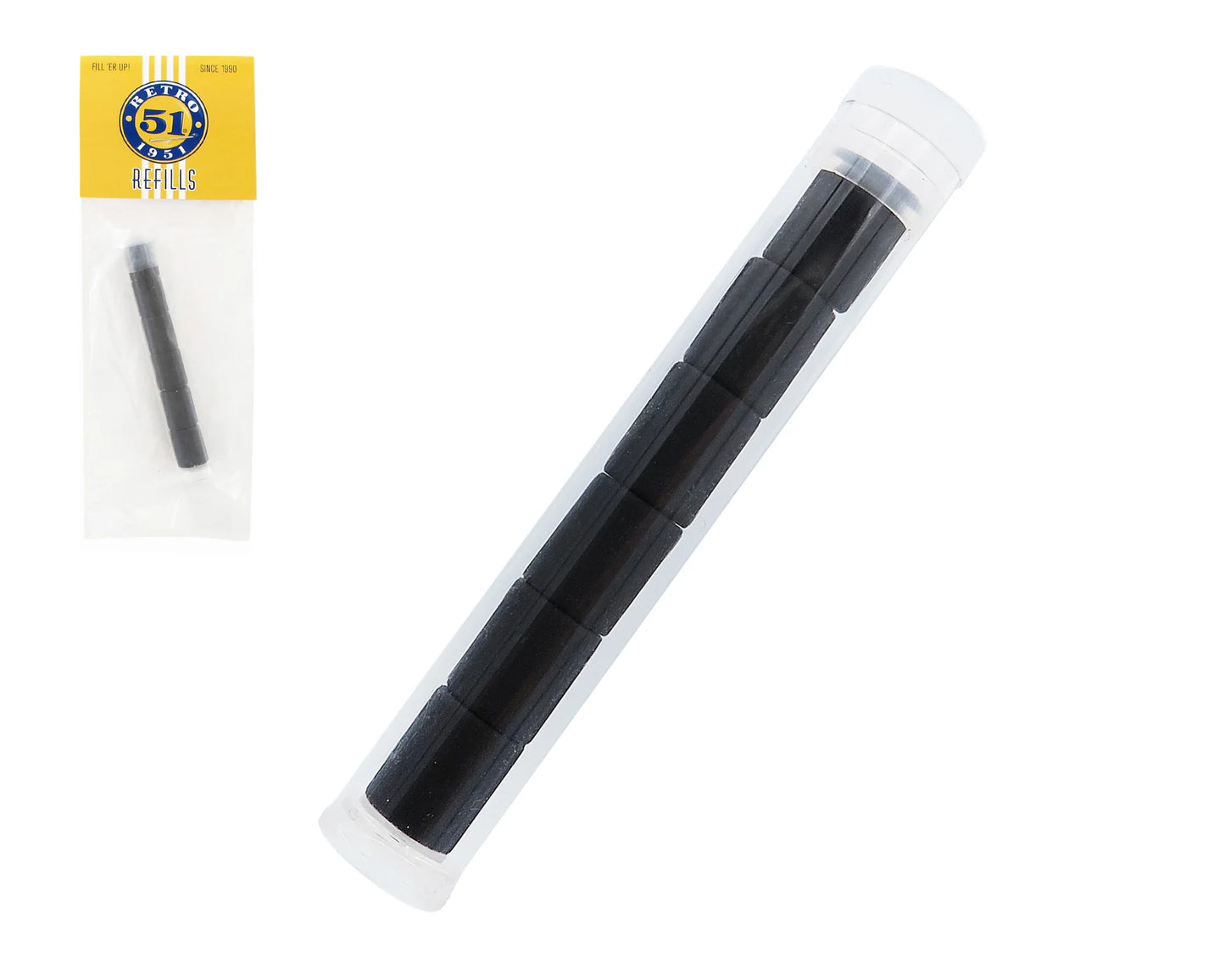 Black Erasers - Set of 6 - Tornado Mechanical Pencil Refill