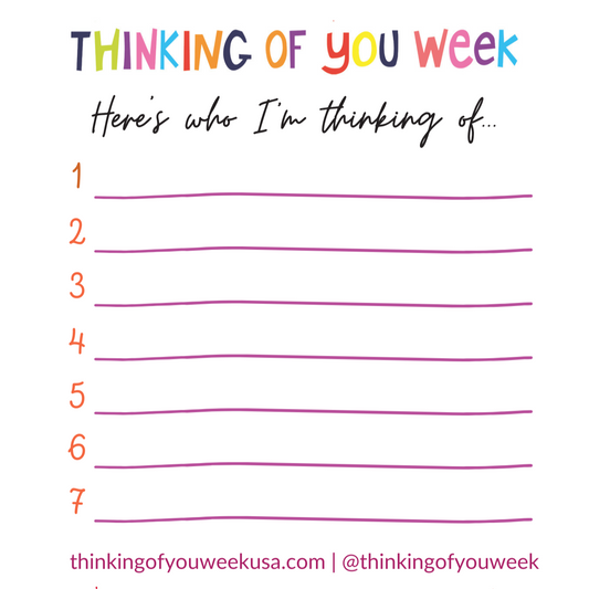 Thinking of You Challenge Tracker