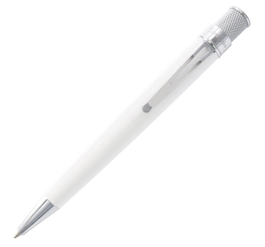 White [Glow-in-the-Dark] Tornado Rollerball Pen - Retro 1951 Colors