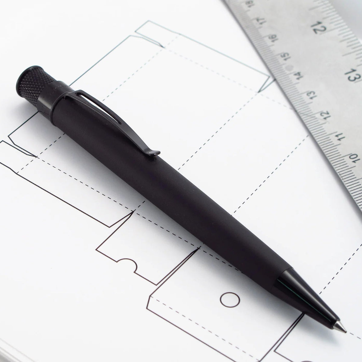 Stealth Black - Tornado Rollerball Pen