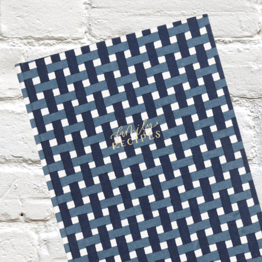 1canoe2 | One Canoe Two Paper Co. - Navy Gingham Heirloom Recipe Book