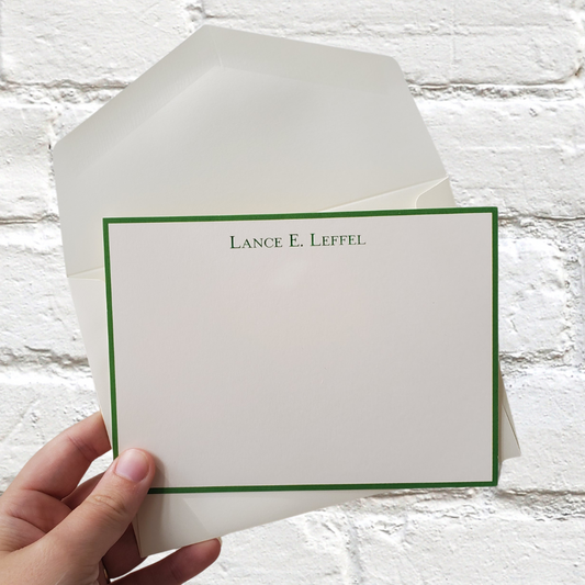 Lance Raised Ink Personalized Stationery
