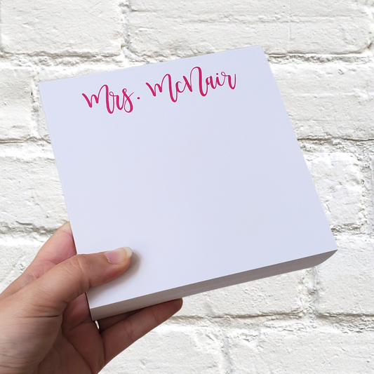 Cursive Notepad Slabs