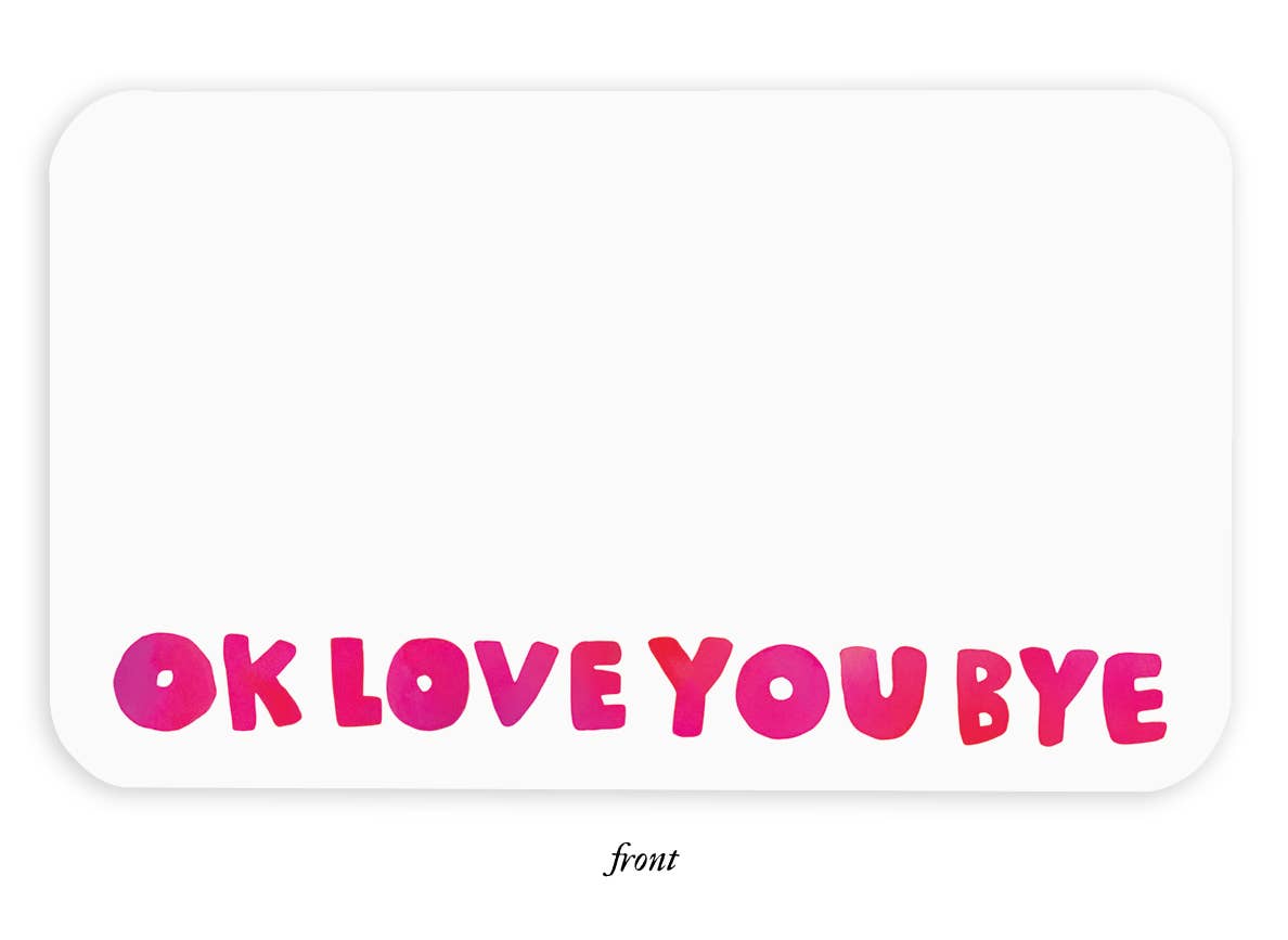 Okloveyoubye  - Set of 55 Little Notes