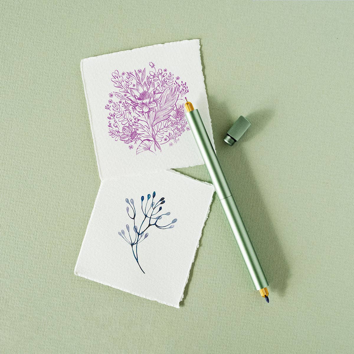 Sage - Lumos Duo - Refillable Multi-Tip Pen