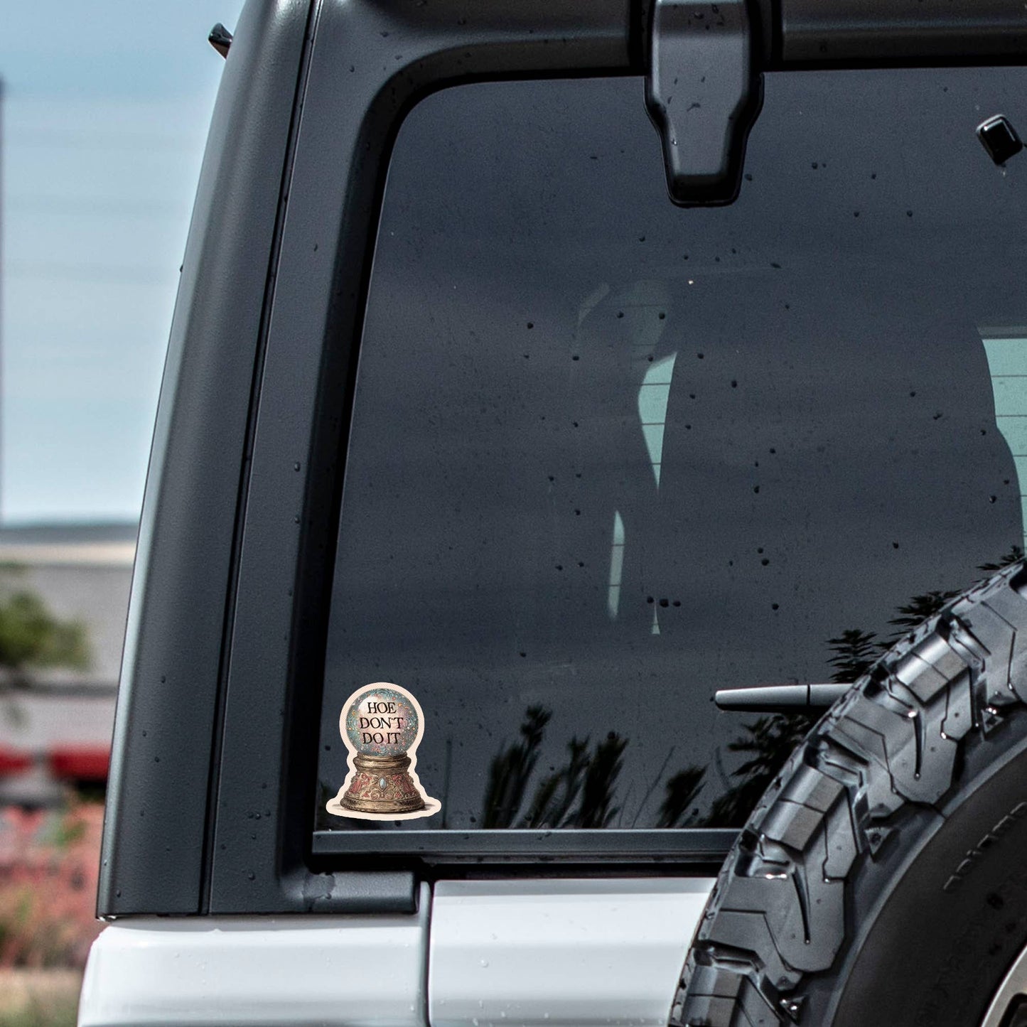 Funny Omen Crystal Ball - Vinyl Sticker