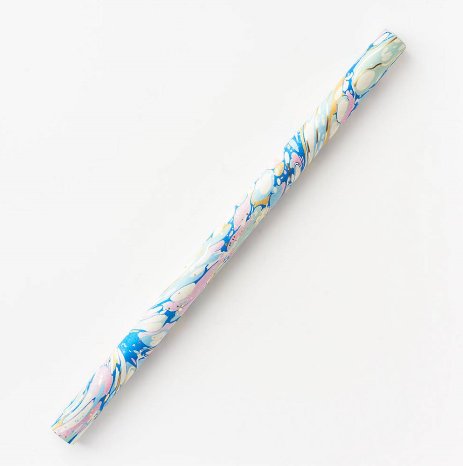 Pink and Blue Marble - Stone Wrapping Paper Roll