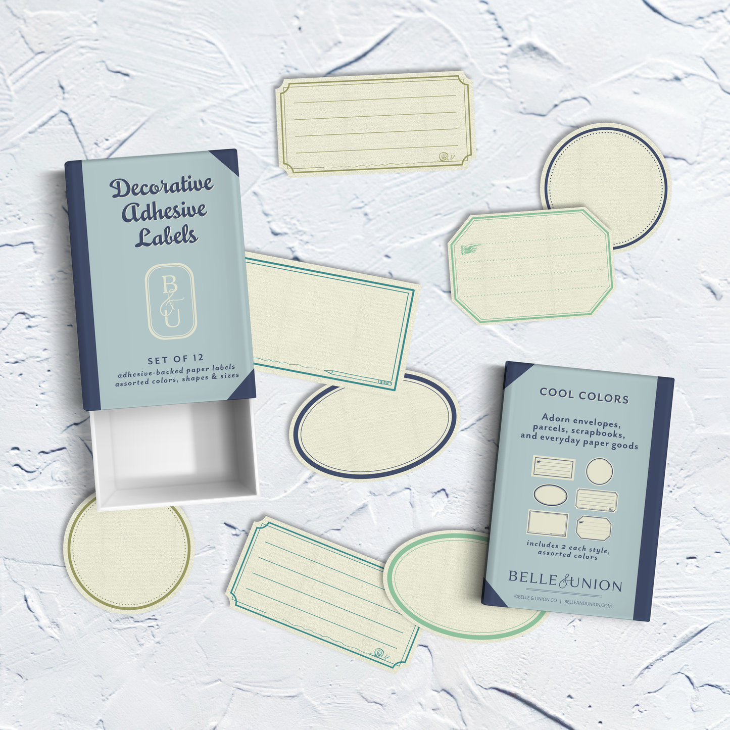 Belle & Union - Ephemeria Paper Label Stickers, Cool