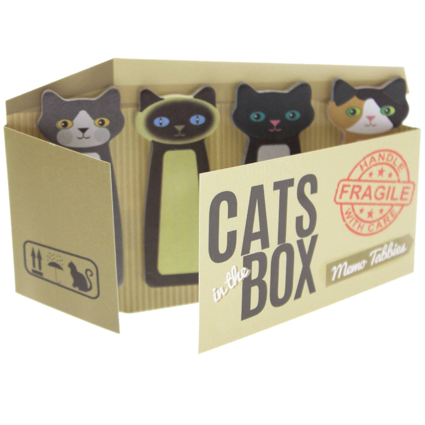 Cats In The Box - Memo Sticky Tabbies