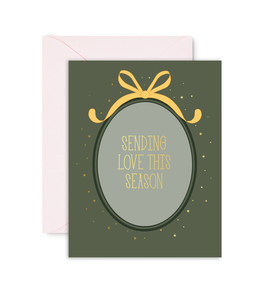 Sublime & Co. - Sending Love This Season Winter Card With Bow