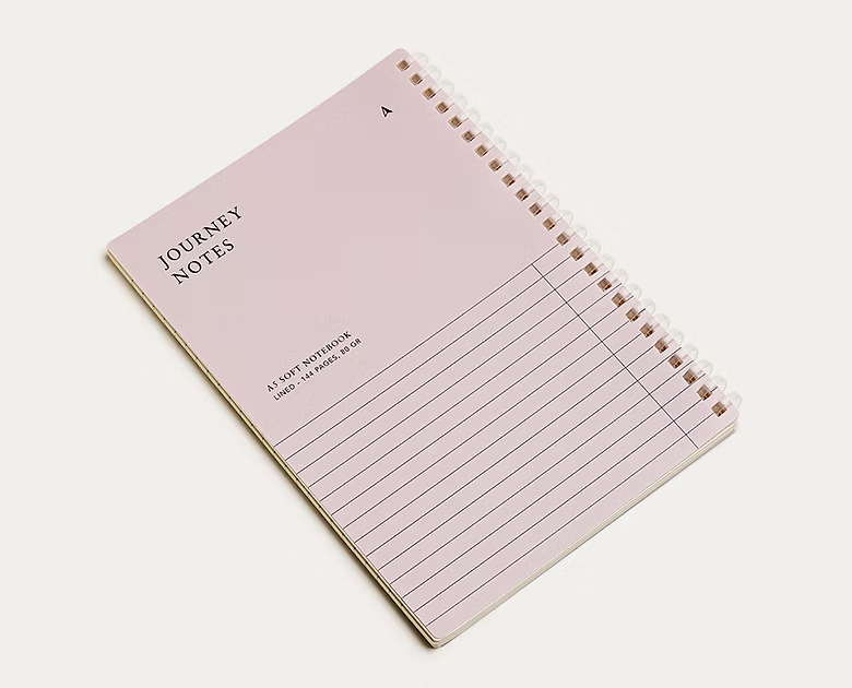 Pink - A5 Spiral Journal Notes Notebook