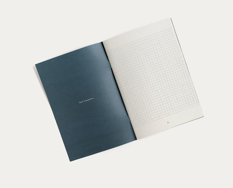 Grid A5 Slim - Softcover Notebook