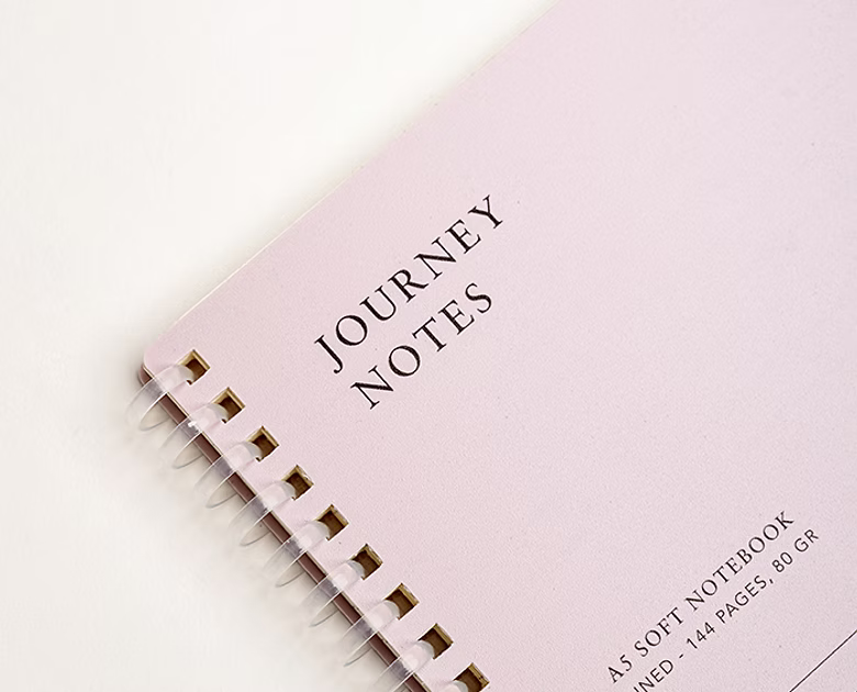 Pink - A5 Spiral Journal Notes Notebook