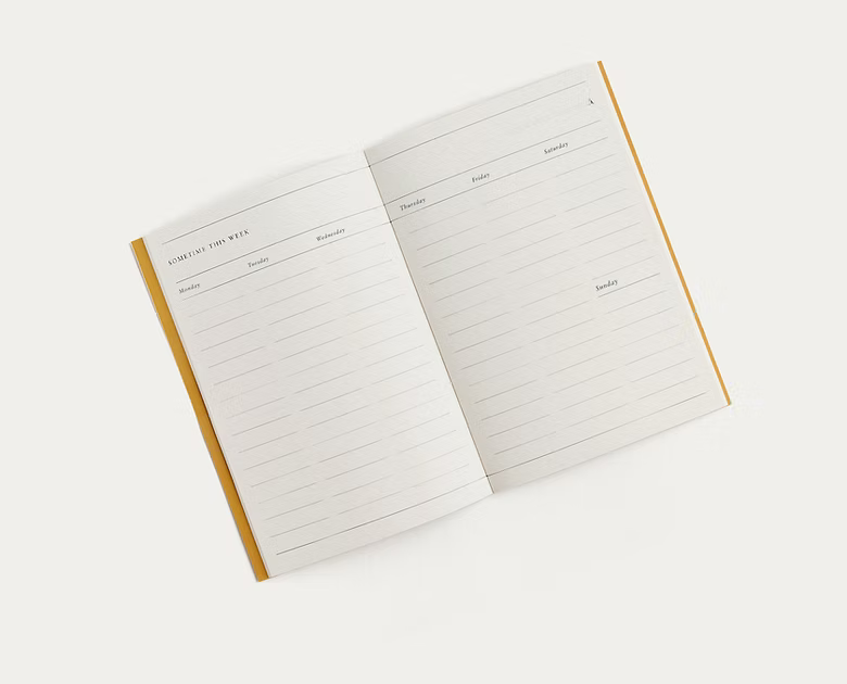 Undated Planner A5 Slim - Softcover Notebook