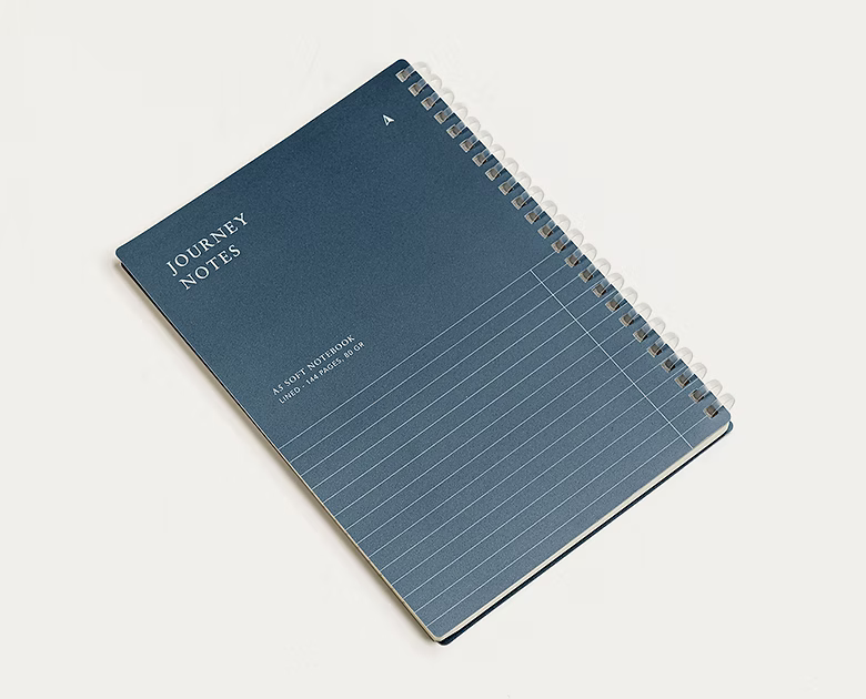 Blue - A5 Spiral Journal Notes Notebook