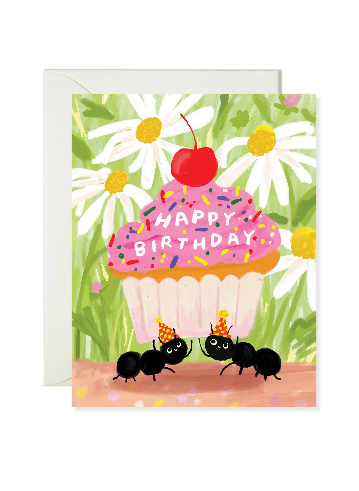 Ant Cupcake – Cute Animal Birthday Card