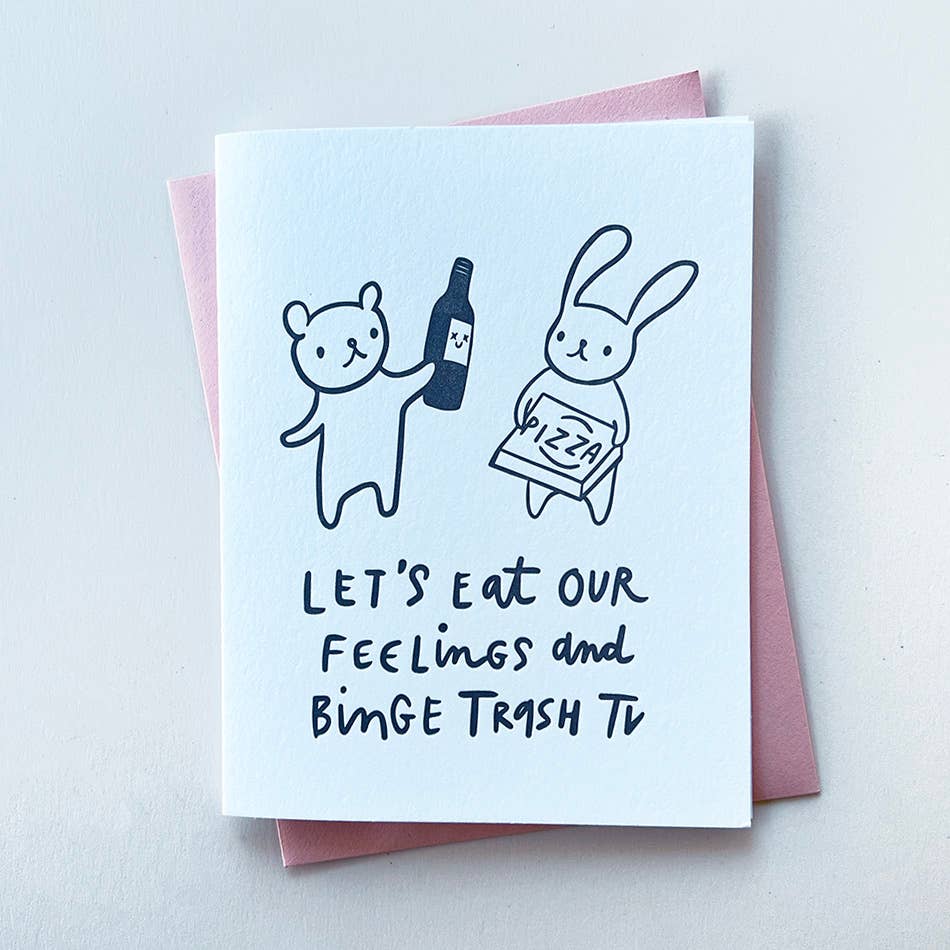 Eat Our Feelings - Friendship Support Card