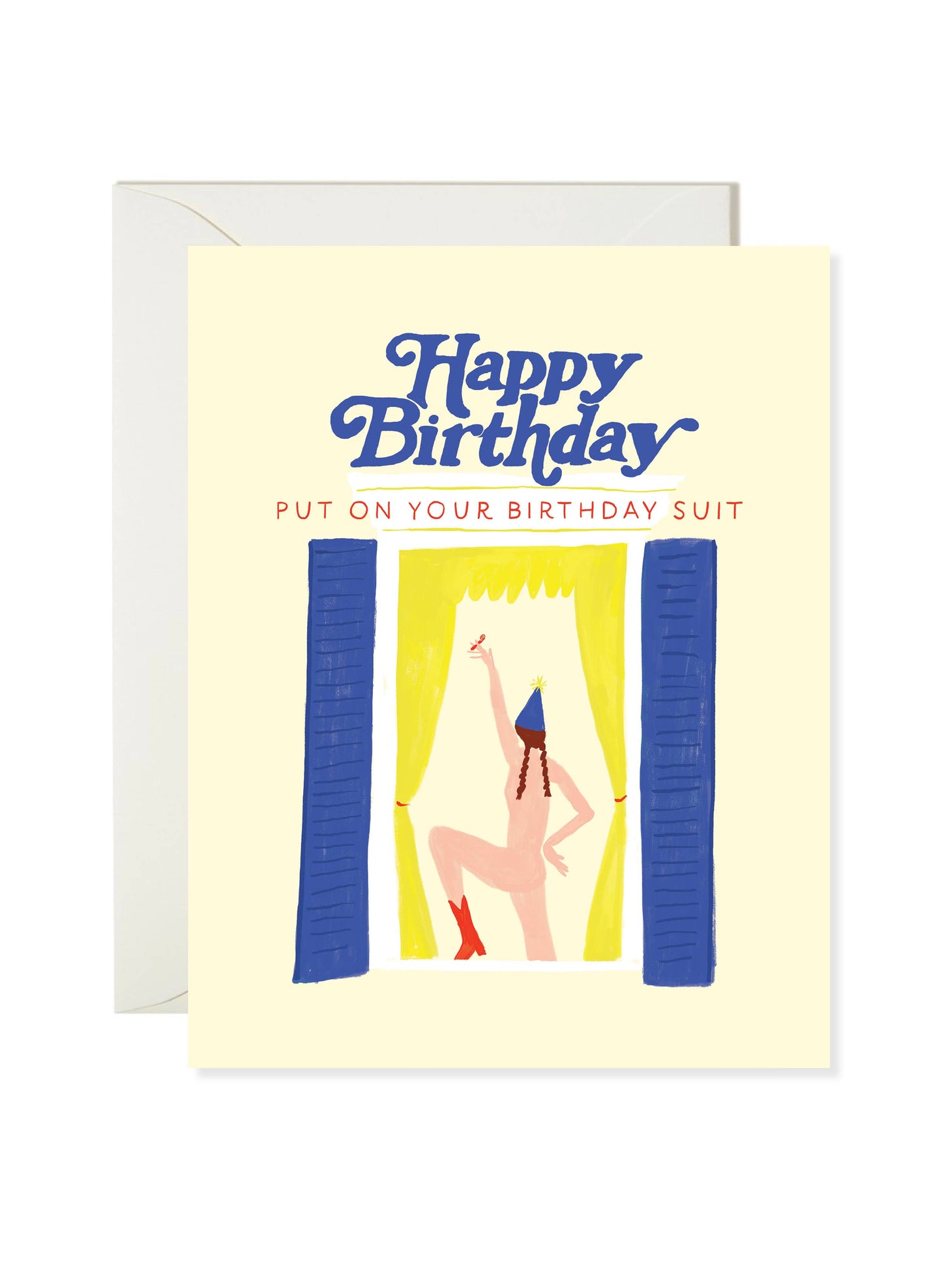 Birthday Suit - Cheeky Adult Greeting Card
