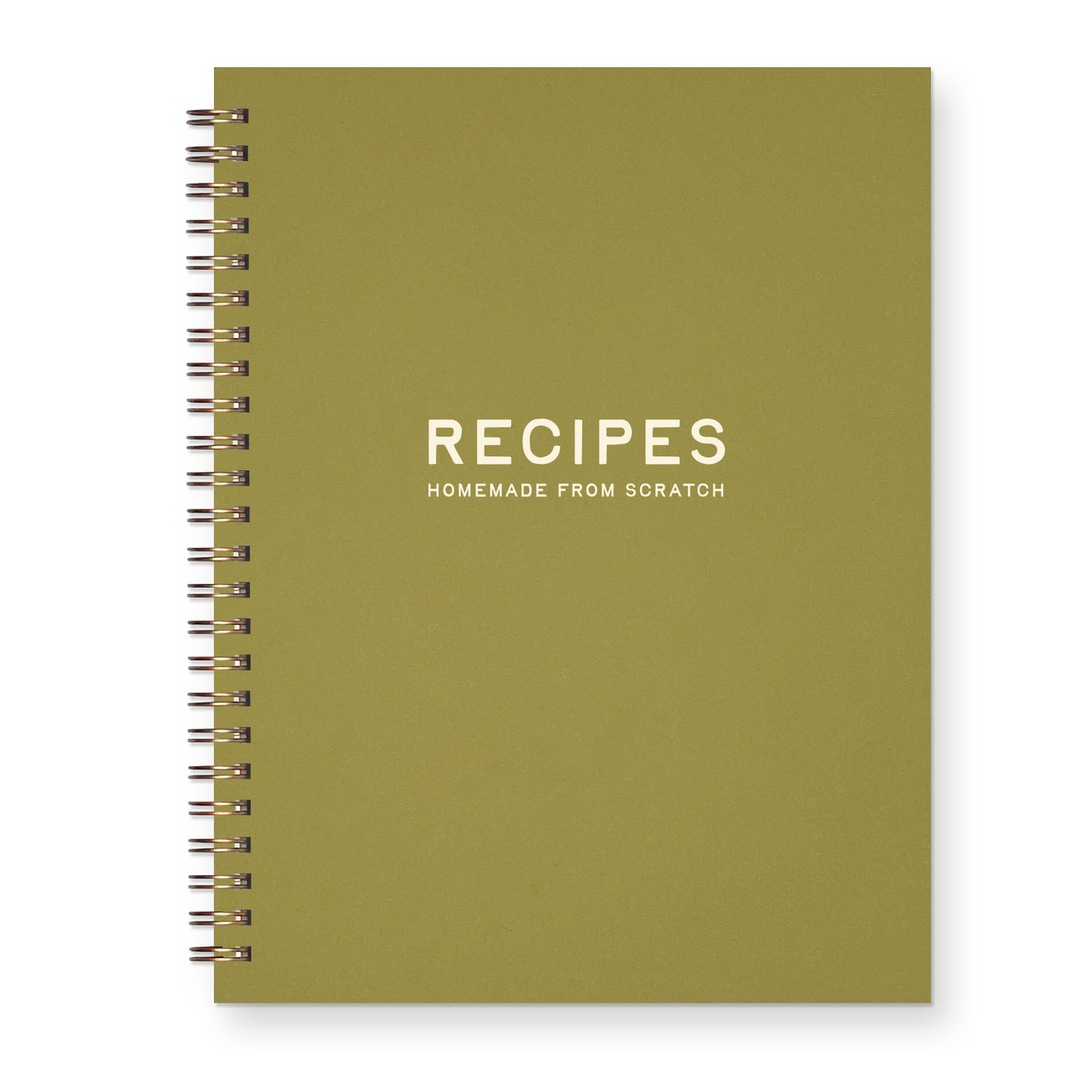 Homemade From Scratch Recipe Book - Chartreuse Cover