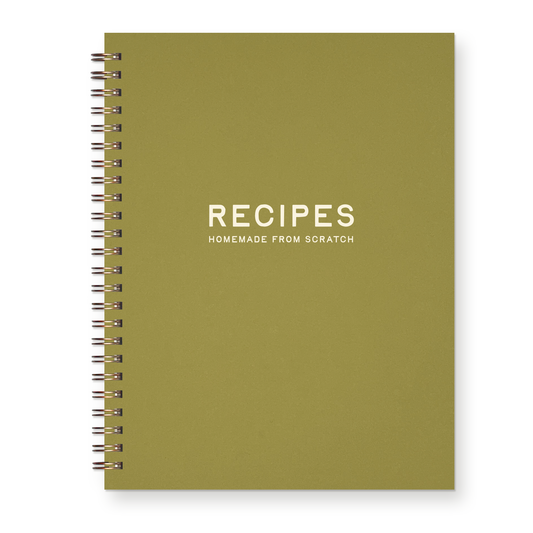 Homemade From Scratch Recipe Book - Chartreuse Cover