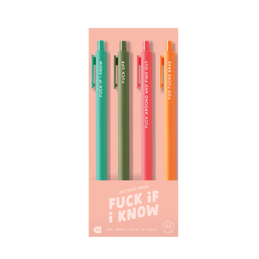 Fuck If I Know - Jotter Set - 4 Pack