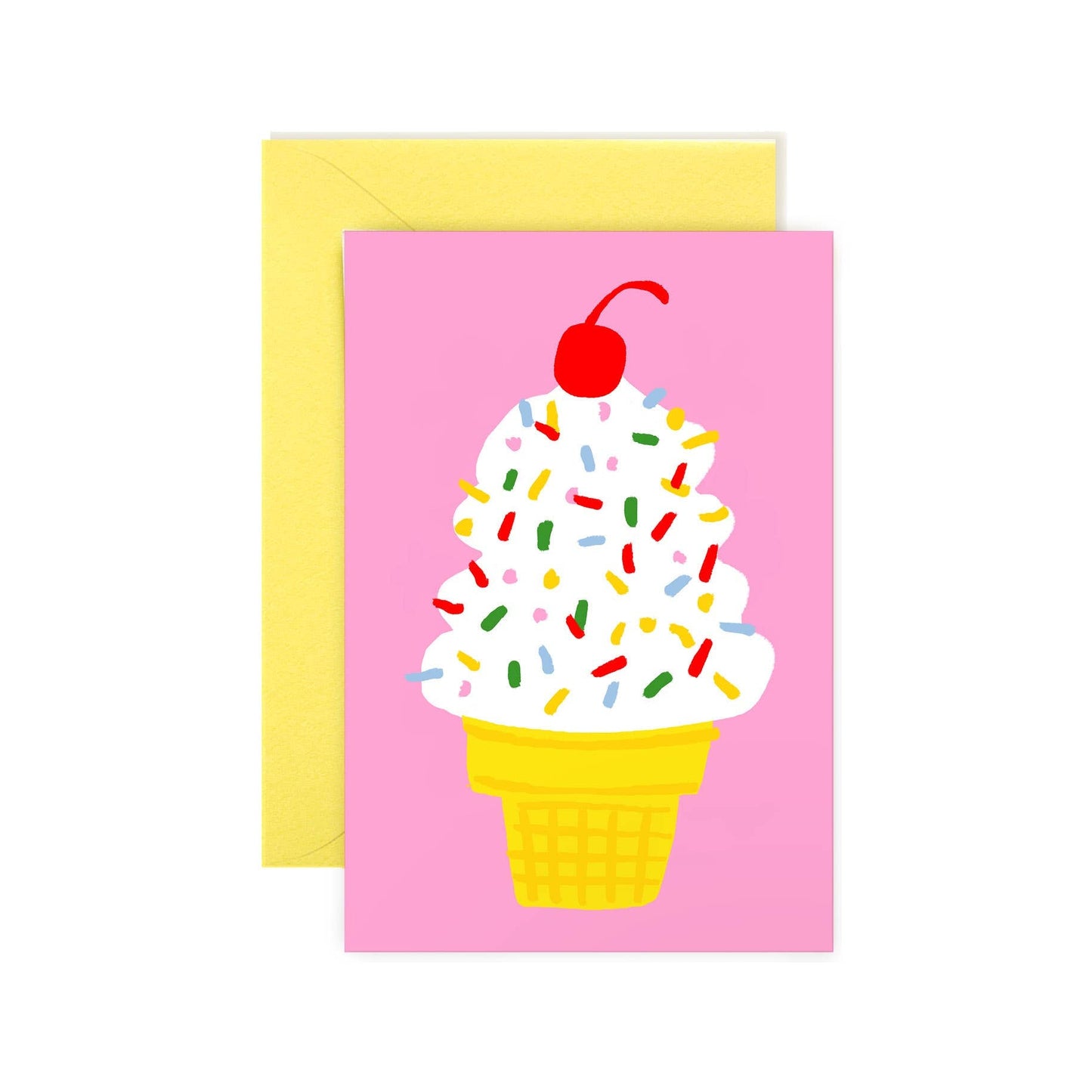 Ice Cream Cone – Foodie Mini Note Card