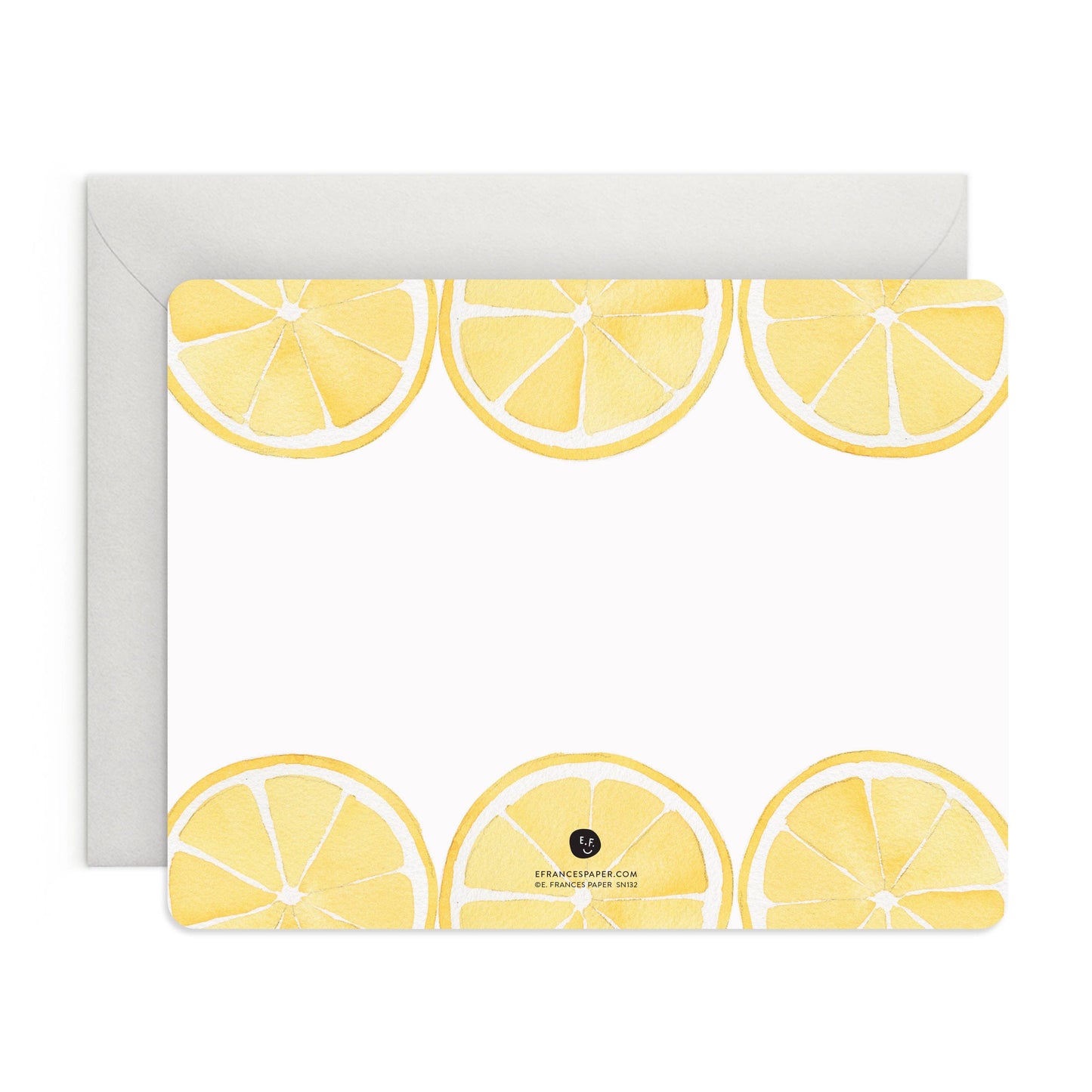 E. Frances Paper - Lemon Flat Note (Boxed set of 8)