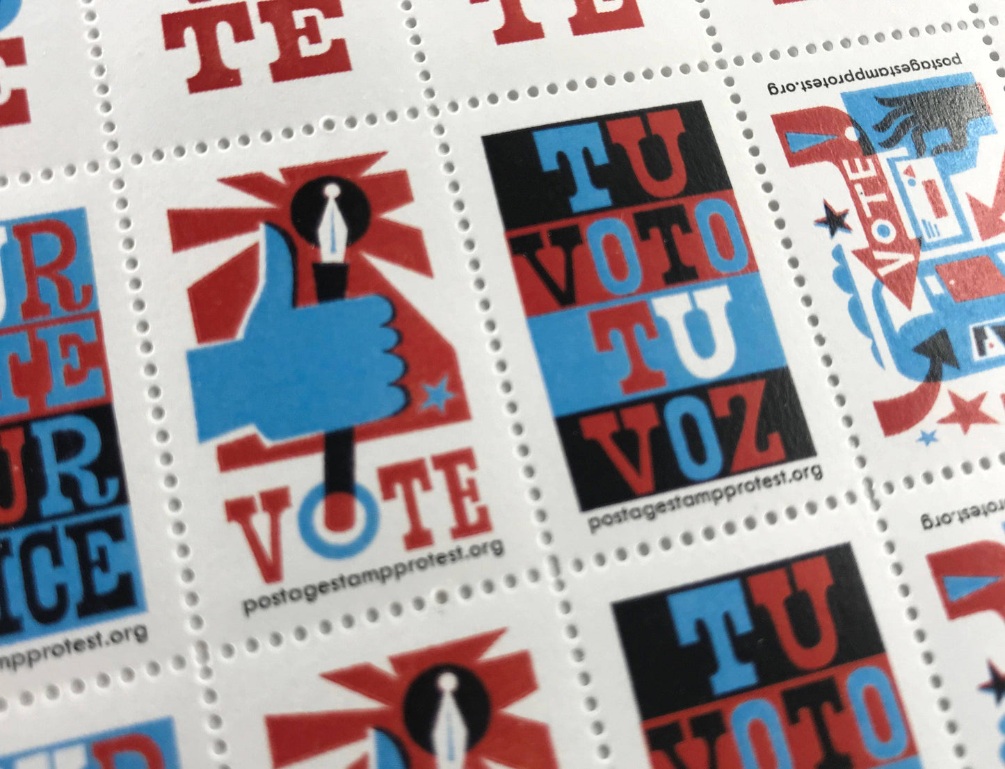 Get Out The Vote - Lick & Stick Stamps