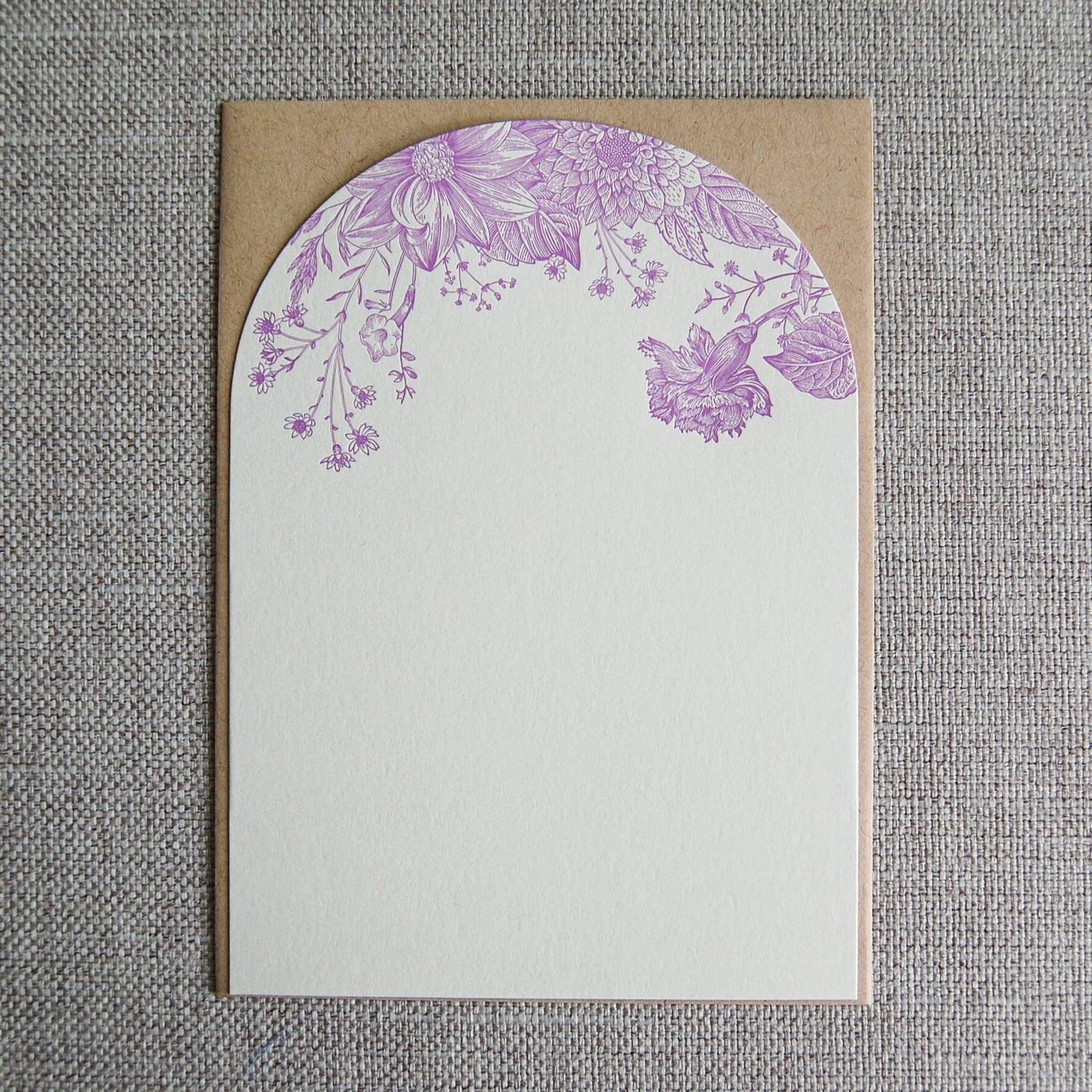 Purple Garden - Stationery Set of 6