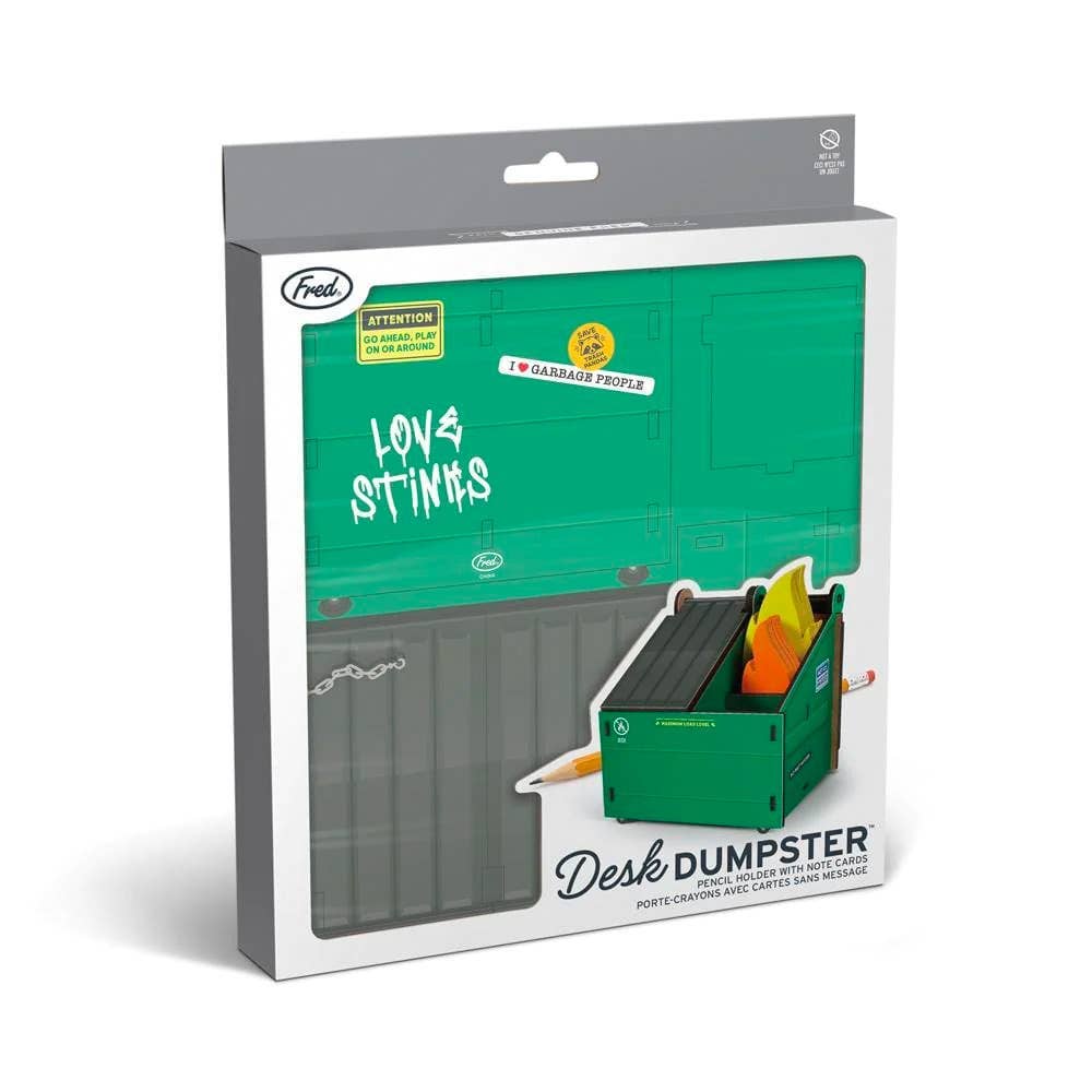 Desk Dumpster - Pencil Holder & Flame Notes