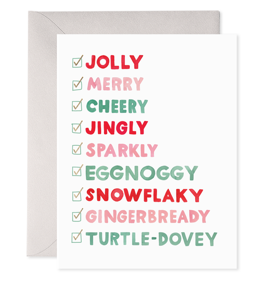 E. Frances Paper - Holiday Checklist | Holiday Greeting Card