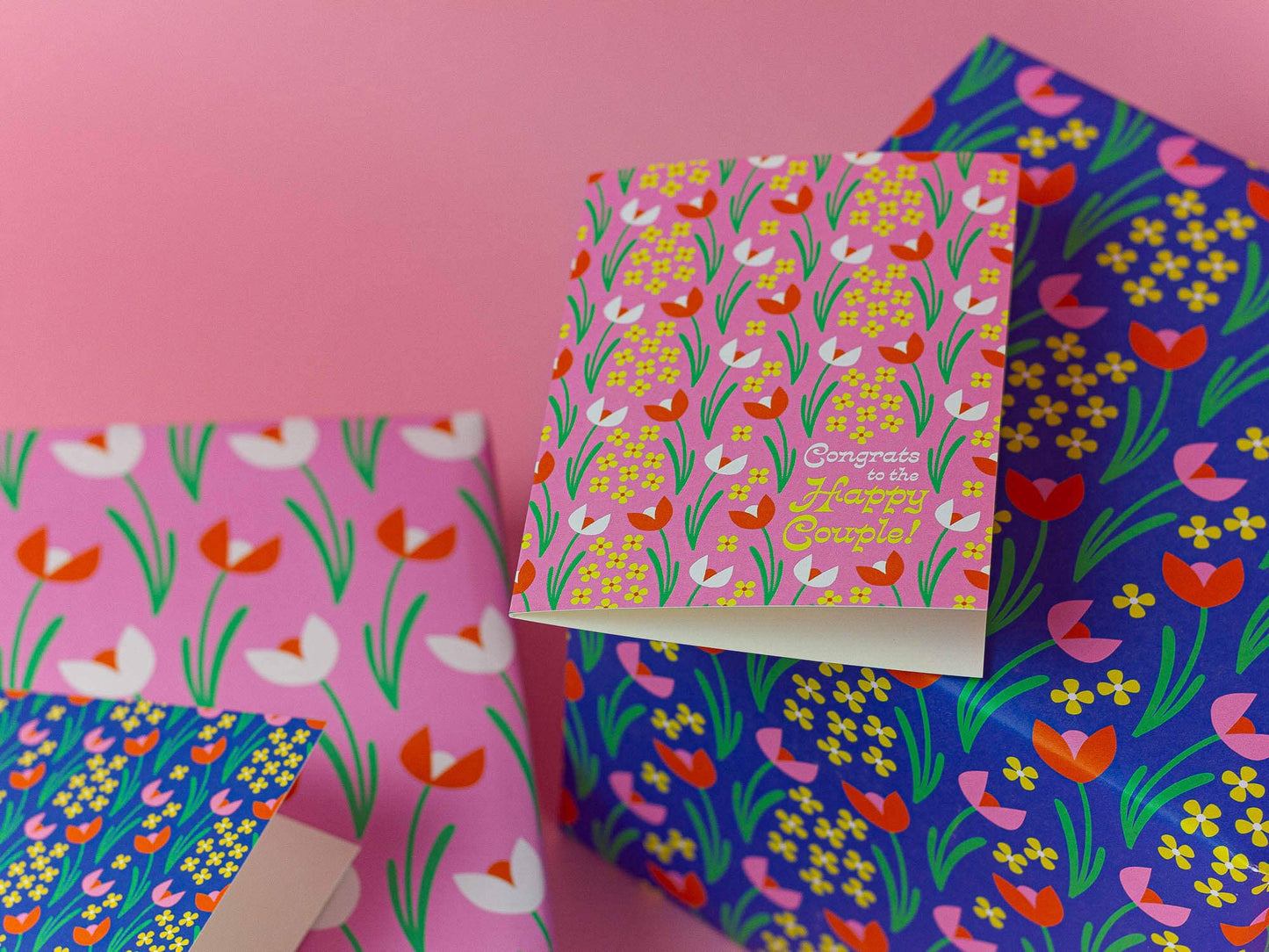 Happy Couple Tulip - Wedding Card