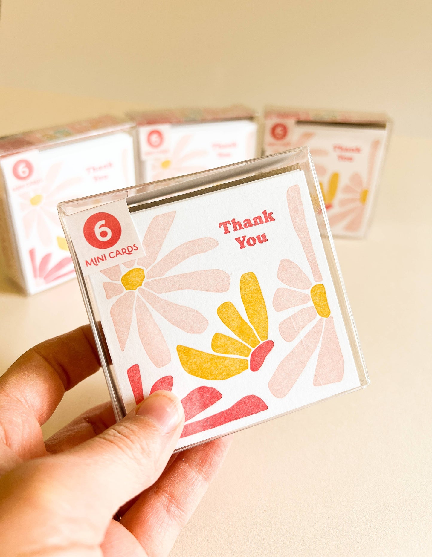 Modern Floral Mini Card - Set of 6