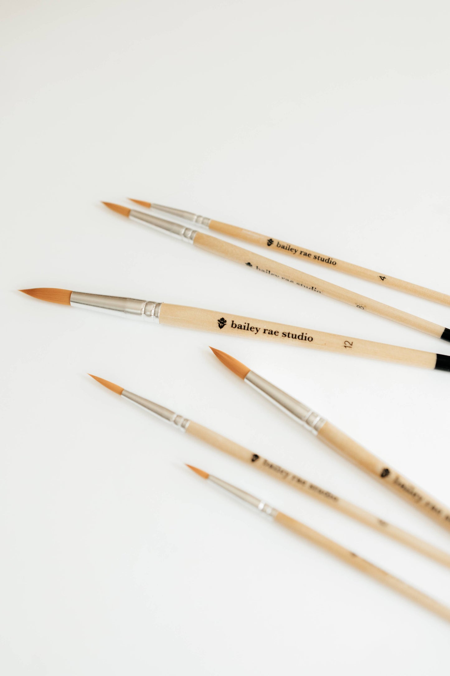 Round Tip Watercolor Brush Set - 6 Piece Set