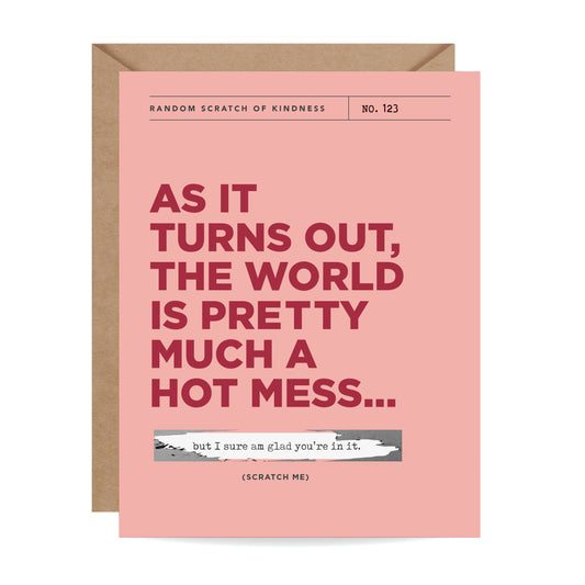 Inklings Paperie - Scratch-off Card - Hot Mess - Love/Friendship