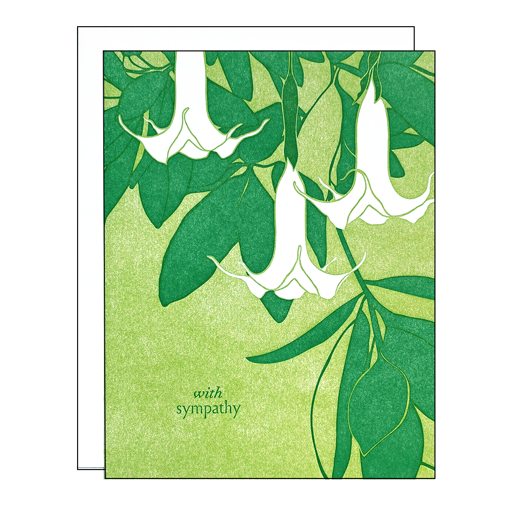 Angels Trumpet - Sympathy Card