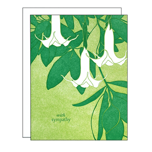 Angels Trumpet - Sympathy Card